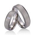 Wholesale Jewelry Design with Two Stones Titanium Ring